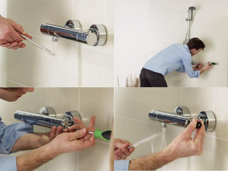 cách lắp sen cây inax